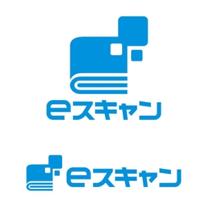 tsujimo (tsujimo)さんの自炊代行、書籍の電子化「eスキャン」のロゴへの提案
