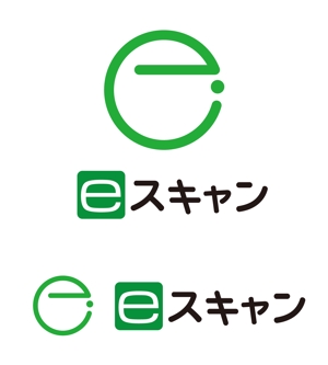 taki-5000 (taki-5000)さんの自炊代行、書籍の電子化「eスキャン」のロゴへの提案