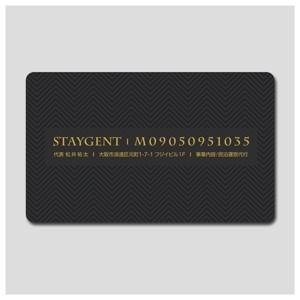 PlusOne (plusHD)さんの民泊運営会社「Staygent」の名刺デザインへの提案