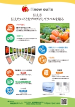 金子岳 (gkaneko)さんの弊社サービスのパンフレット（A4用紙1枚両面カラー）の作成依頼への提案