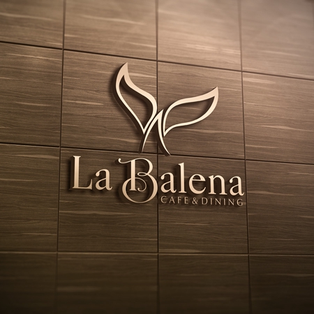 STUDIO ROGUE (maruo_marui)さんのカフェ　　Cafe＆dining　｢ La Balena ｣のロゴへの提案