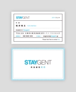 POCKE (taro_suzu)さんの民泊運営会社「Staygent」の名刺デザインへの提案