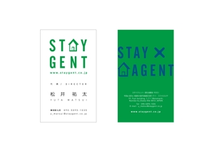 ナオキケイ (NAOKIKAY)さんの民泊運営会社「Staygent」の名刺デザインへの提案