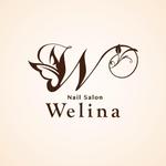 目黒 (ryoko_tsutsumi)さんのネイルサロン「Welina」のロゴ【商標登録の予定あり】への提案