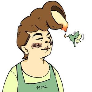 三橋 ()さんの面白い髪型、面白い頭部のイラスト制作への提案