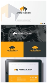 Impactさんの自動車整備工場 「ARMS KYONAN」 のロゴへの提案