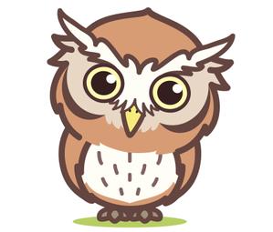 yellow_frog (yellow_frog)さんのフクロウのお店のキャラクターデザインへの提案