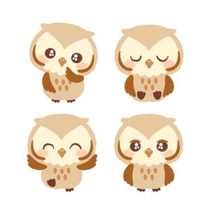 AYA7 ()さんのフクロウのお店のキャラクターデザインへの提案
