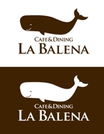 ttsoul (ttsoul)さんのカフェ　　Cafe＆dining　｢ La Balena ｣のロゴへの提案