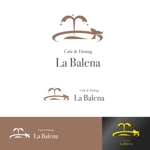 dscltyさんのカフェ　　Cafe＆dining　｢ La Balena ｣のロゴへの提案