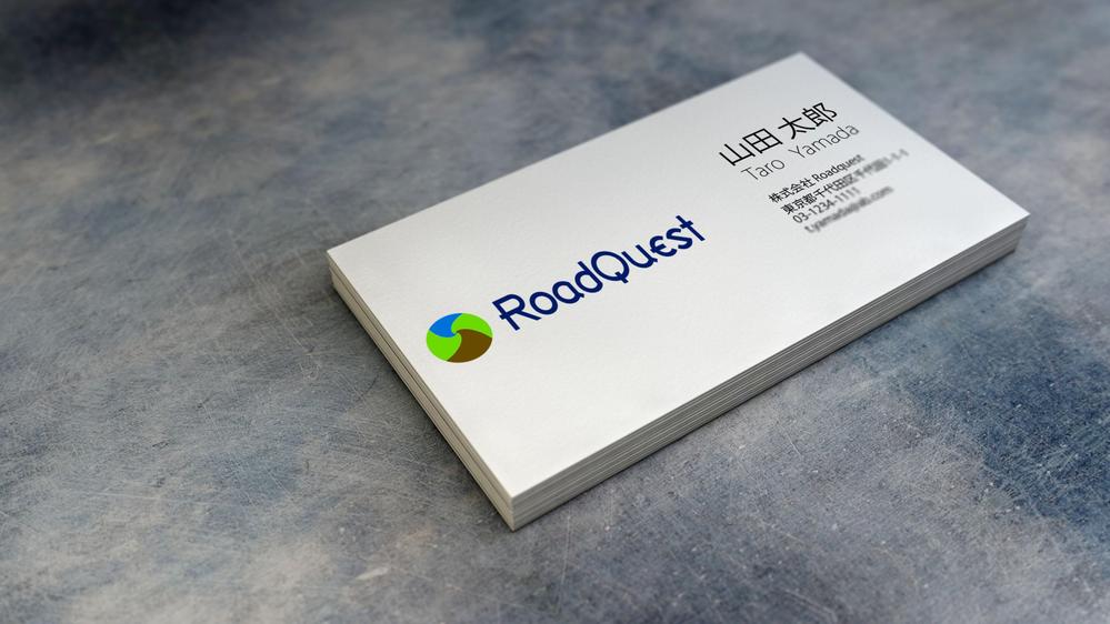 ポータブルナビ「RoadQuest」のロゴ作成