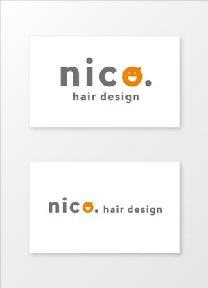 kaitonote (kaitonote)さんの美容院 美容室 ヘアサロン「nico. hair design」のロゴへの提案