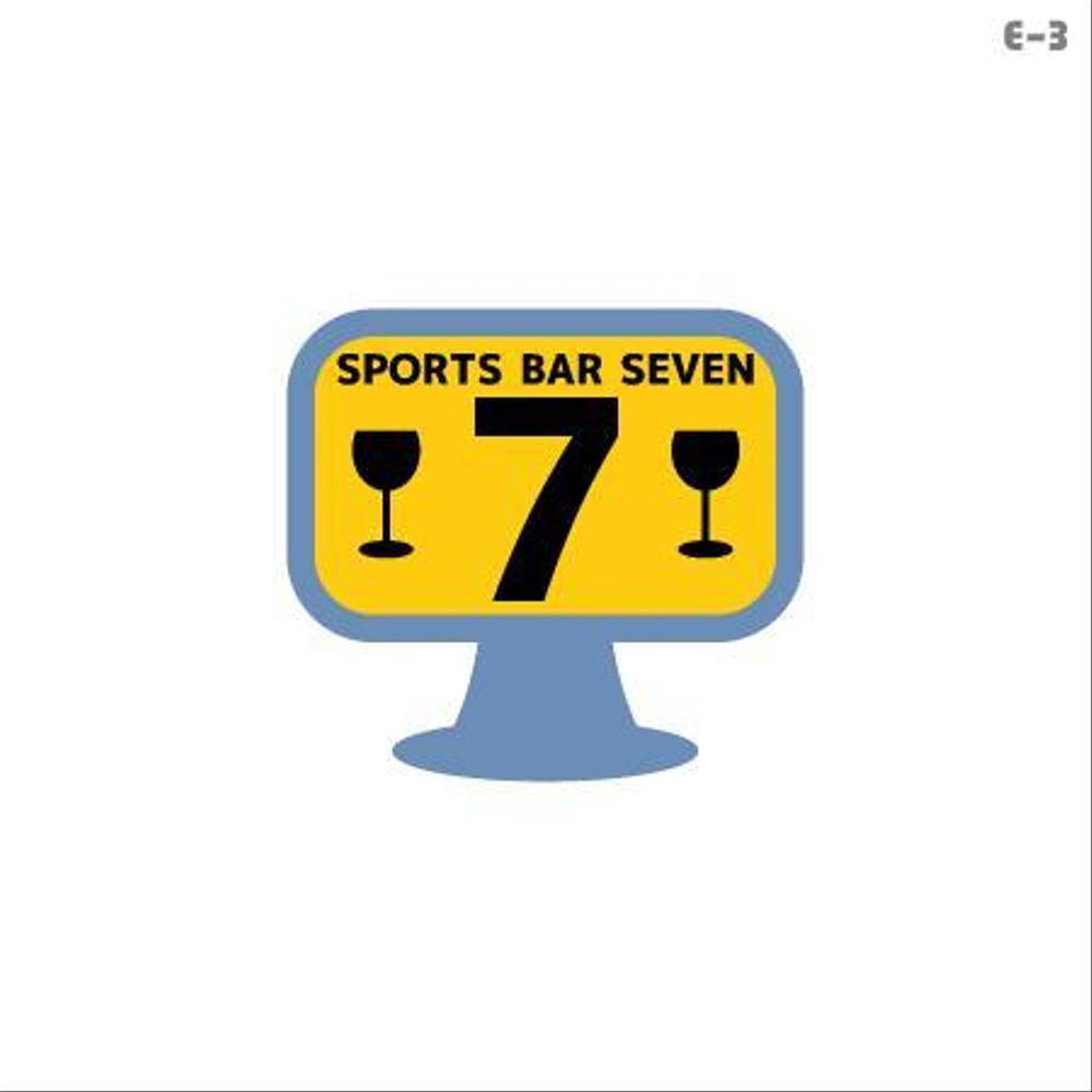 「SPORTS BAR  7seven」のロゴ作成