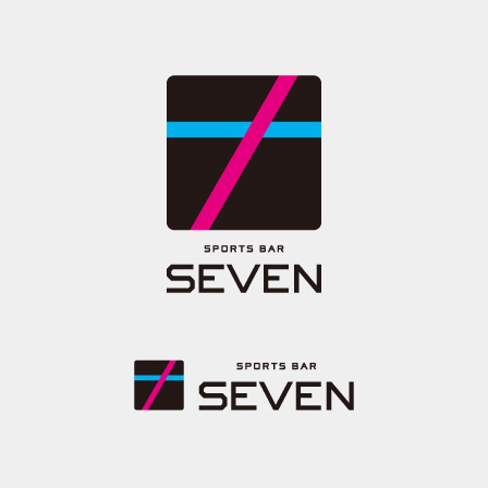 「SPORTS BAR  7seven」のロゴ作成