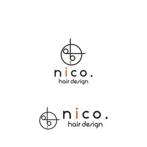 Yolozu (Yolozu)さんの美容院 美容室 ヘアサロン「nico. hair design」のロゴへの提案