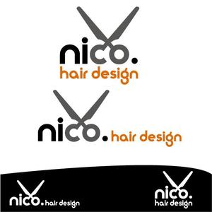 OTO dESIGN (otodesign)さんの美容院 美容室 ヘアサロン「nico. hair design」のロゴへの提案