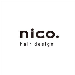 nobdesign (nobdesign)さんの美容院 美容室 ヘアサロン「nico. hair design」のロゴへの提案