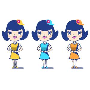天上大風 (st-s)さんの女の子のかわいいキャラデザイン　への提案
