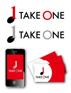 King_J (king_j)さんの音楽スクール＆アーティストマネジメント『TAKE ONE』のロゴへの提案