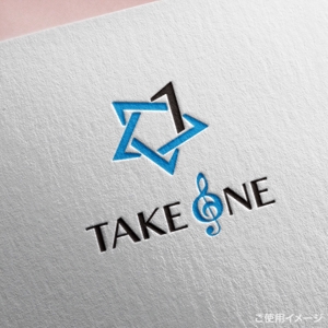 shirokuma_design (itohsyoukai)さんの音楽スクール＆アーティストマネジメント『TAKE ONE』のロゴへの提案