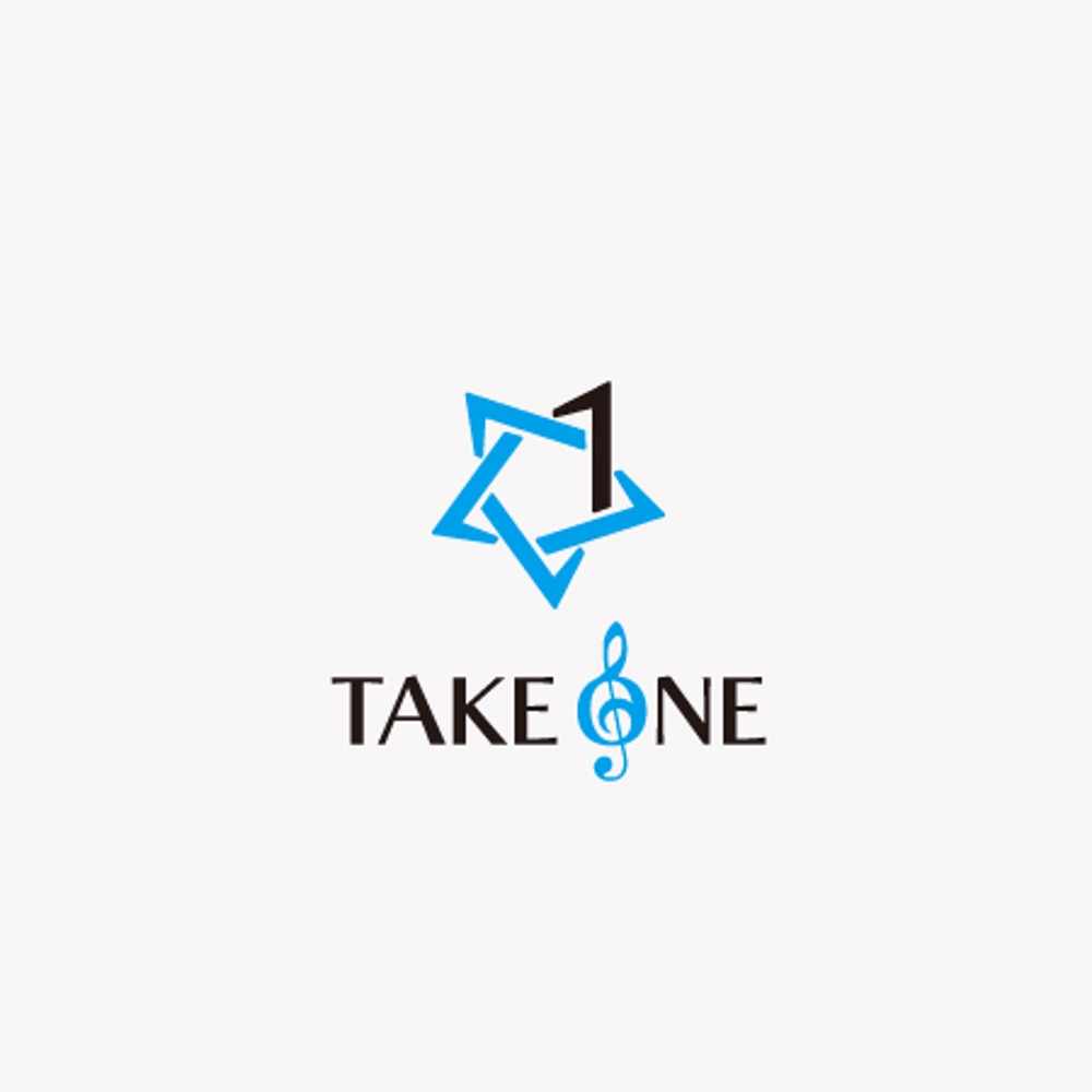 音楽スクール＆アーティストマネジメント『TAKE ONE』のロゴ
