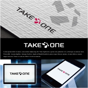 drkigawa (drkigawa)さんの音楽スクール＆アーティストマネジメント『TAKE ONE』のロゴへの提案