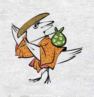 andy kim (andy_kim)さんの鳥獣戯画風の白いカラスのキャラクターデザインへの提案