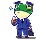 菊池たつや (tatsukichi-ya)さんの既存のカエルのサラリーマンとOLのゆるキャラをスタンプ作成への提案