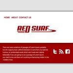 カタチデザイン (katachidesign)さんのエンジン付サーフボード　販売代理店　サーフショップ　屋号　RED SURFのロゴへの提案