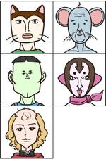 rickさんの面白い髪型、面白い頭部のイラスト制作への提案