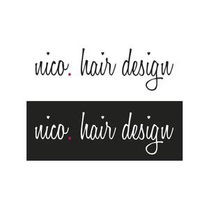 ArtStudio MAI (minami-mi-natz)さんの美容院 美容室 ヘアサロン「nico. hair design」のロゴへの提案