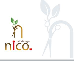 IandO (zen634)さんの美容院 美容室 ヘアサロン「nico. hair design」のロゴへの提案