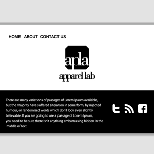 カタチデザイン (katachidesign)さんのアパレル特化型ノウハウメディア「アパラボ - apparel lab」のロゴへの提案