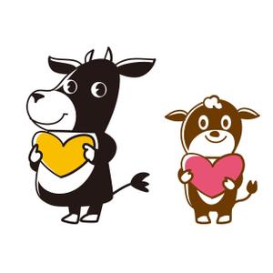 さんの牛用飼料のキャラクターのデザイン（イラスト）への提案