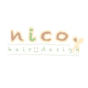 さんの美容院 美容室 ヘアサロン「nico. hair design」のロゴへの提案