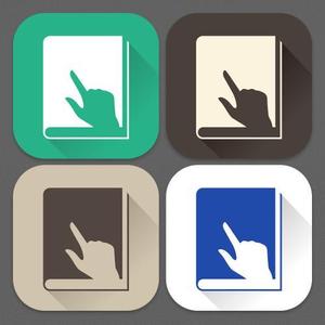 aine (aine)さんの本のような読書アプリ(iOS)のアイコンデザインへの提案