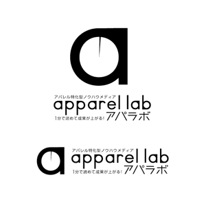 ama design summit (amateurdesignsummit)さんのアパレル特化型ノウハウメディア「アパラボ - apparel lab」のロゴへの提案