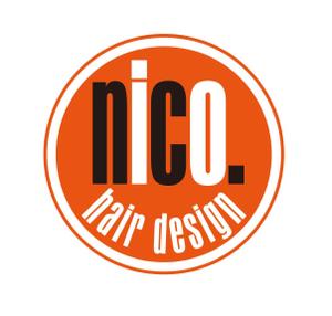オフィスギャザー (dada_1960)さんの美容院 美容室 ヘアサロン「nico. hair design」のロゴへの提案