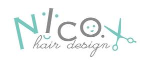 lemoooo (lemoooo)さんの美容院 美容室 ヘアサロン「nico. hair design」のロゴへの提案