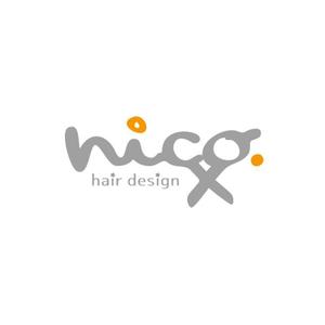 晴 (haru-mt)さんの美容院 美容室 ヘアサロン「nico. hair design」のロゴへの提案