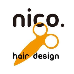 power_dive (power_dive)さんの美容院 美容室 ヘアサロン「nico. hair design」のロゴへの提案