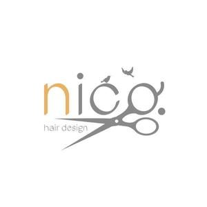 YOO GRAPH (fujiseyoo)さんの美容院 美容室 ヘアサロン「nico. hair design」のロゴへの提案