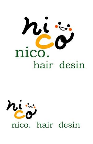 miia (miia)さんの美容院 美容室 ヘアサロン「nico. hair design」のロゴへの提案