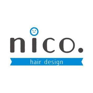 minecoco (mio_g_0331)さんの美容院 美容室 ヘアサロン「nico. hair design」のロゴへの提案