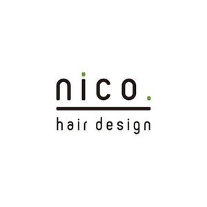 alne-cat (alne-cat)さんの美容院 美容室 ヘアサロン「nico. hair design」のロゴへの提案