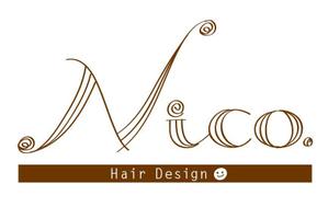白鳥ふたば ()さんの美容院 美容室 ヘアサロン「nico. hair design」のロゴへの提案