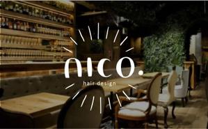 AI TANAKA (RINO02)さんの美容院 美容室 ヘアサロン「nico. hair design」のロゴへの提案
