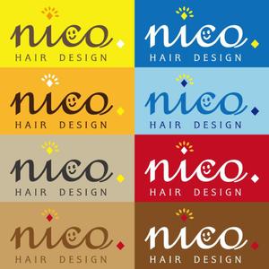 maeda (maeda_works)さんの美容院 美容室 ヘアサロン「nico. hair design」のロゴへの提案