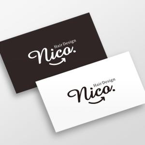 doremi (doremidesign)さんの美容院 美容室 ヘアサロン「nico. hair design」のロゴへの提案