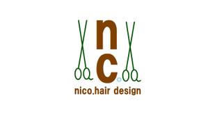 まみみち (mamimicki)さんの美容院 美容室 ヘアサロン「nico. hair design」のロゴへの提案